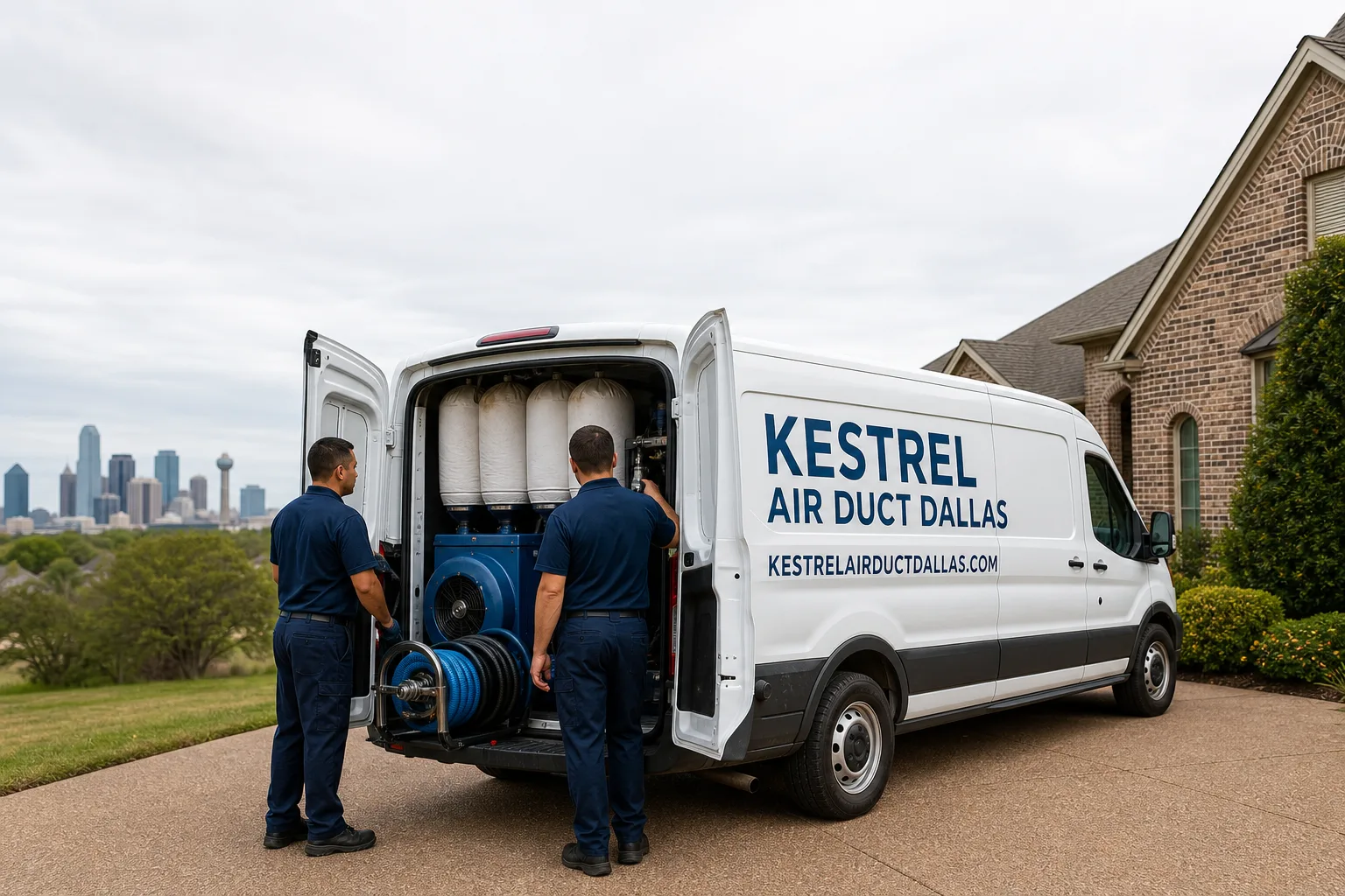 Kestrel Air Duct Dallas air duct cleaning team